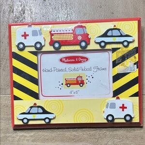Melissa & Doug Red and Yellow Vehicle Wood Frame